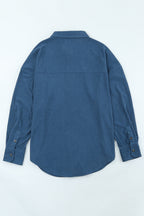 Pink Corduroy Button Pocket Shirt
