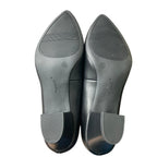Mysoft Womens Size 10 Black Closed Pointy Toe 2" Heel Slide On Pumps Shoes