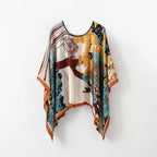 Pullover Shawl Outerwear Cover-up Multifunctional Scarf