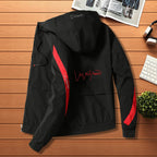 Men's Color Block Hooded Jacket
