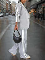 Women’s Elegant Solid Color Suit Set