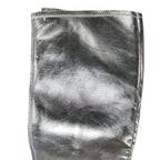Dream Pairs Womens Size 8 Shiny Silver Zip 4" Platform Heel Knee High Gogo Boots