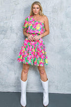 LAST NIGHT WOVEN MINI DRESS