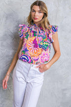 DAYTIME DREAMS WOVEN TOP