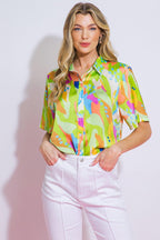 UP FOR ANYTHING WOVEN TOP