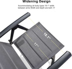 Grey 9 Piece Outdoor Patio Dining Set With 8 Folding Chairs And Aluminum Table