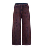 WIDEBOY BURGANDY DENIM