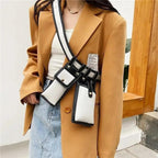 Fashion Women Leather Luxury Women Fanny Pack Black Retro Crossbody Shoulder Purse Wallet Party Bag For Women And Girl