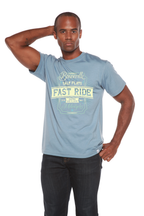 Fast Ride Men's Bamboo Viscose/Organic Cotton Short Sleeve Graphic T-Shirt