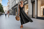 Sleeveless Ruffle Detail High-Waist Maxi Dress – 7 Colors, S–3XL