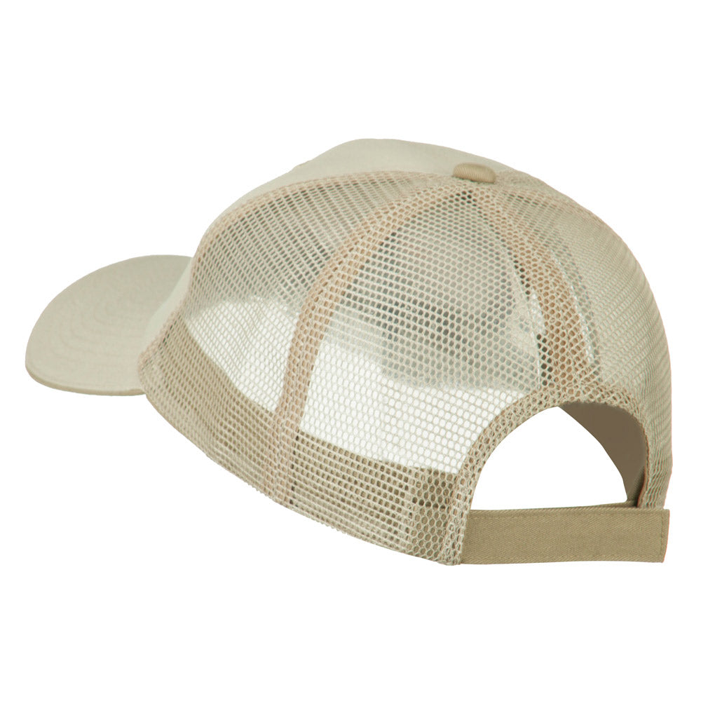 Sheriff Embroidered Big Size Garment Washed Mesh Cap