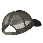 Sheriff Embroidered Big Size Garment Washed Mesh Cap