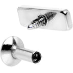 3/16 6mm Steel Rectangle Internal Thread Daith Cartilage Tragus