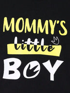 Children's Mommy's Little Boy Dinosaur Print Casual Set