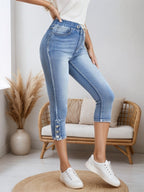 Women’s Drawstring Denim Shorts