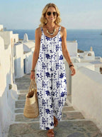 Women's 3D Printed Casual Jumpsuit – Beach & Vacation Style