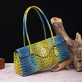 Crocodile Embossed Shoulder Tote Bag
