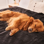 PupProtector™ Summer Short Fur Waterproof Throw Blanket - Midnight Black