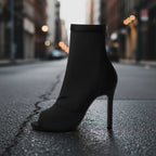 Women’s Peep Toe Stiletto Boots | High Heel Fishmouth Boots