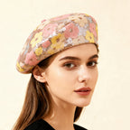 Sequin Flower Beret – Trendy Painter's Hat for Women | Outdoor & Everyday Style