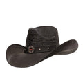 FIRE FIGHTER HEROES BLACK SHANTUNG STRAW
