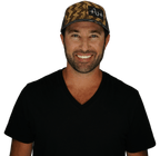 Fishing Hat - Baseball Hat Fit  - Cork - Charcoal Gray - Trucker Mesh