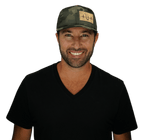 Fishing Hat - Baseball Hat Fit - Tan Camo - Laser Mesh