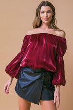 SIMPLY FAVORED WOVEN TOP