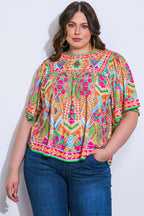 SPARKLY ENERGY WOVEN TOP