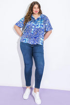 BEAUTIFUL BORDERS WOVEN TOP