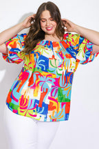 GRACEFUL BEAUTY WOVEN TOP