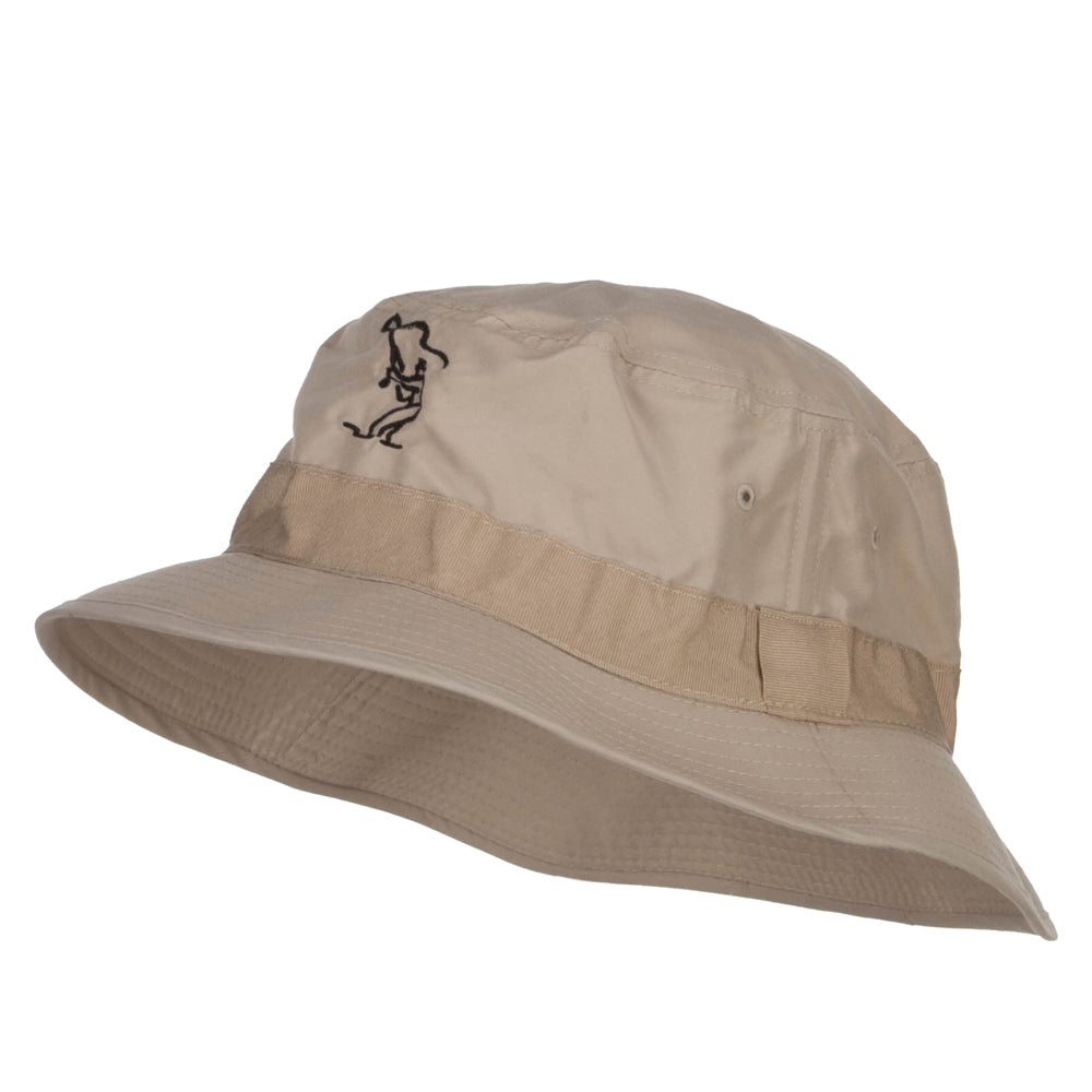 Fly Fishing Man Embroidered Big Golfer Hat