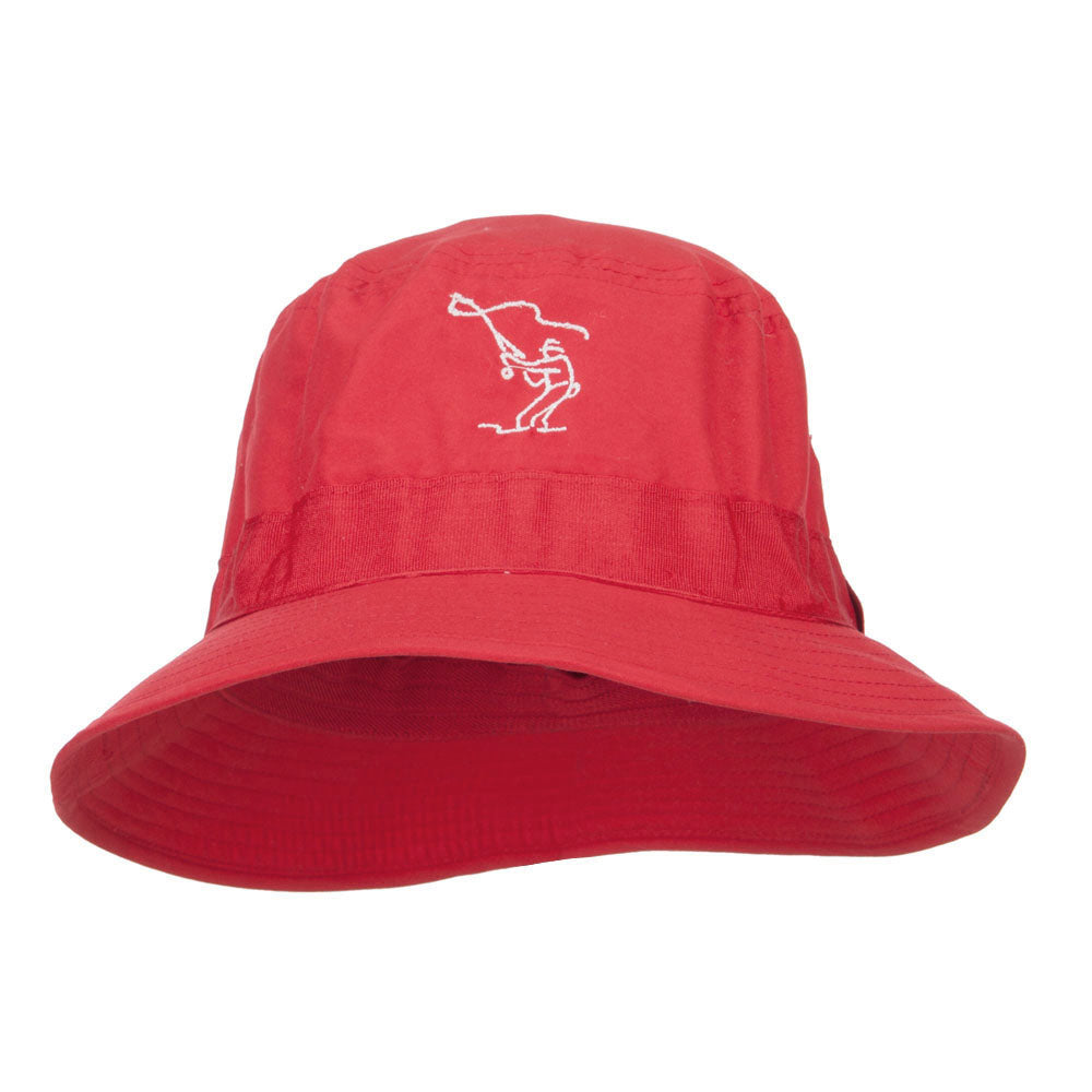 Fly Fishing Man Embroidered Big Golfer Hat