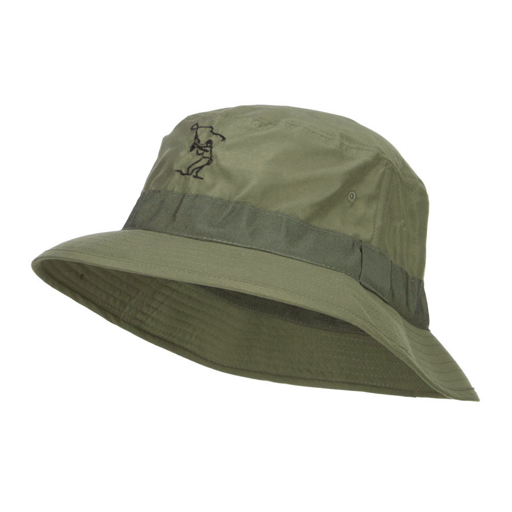 Fly Fishing Man Embroidered Big Golfer Hat