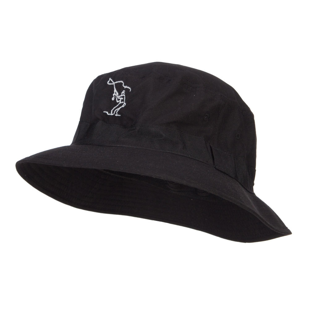 Fly Fishing Man Embroidered Big Golfer Hat