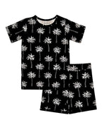 Bamboo Shorts Set | Palm Style Black