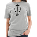 Football Life Graphic Design Unisex Short Sleeve Cotton Jersey T-Shirt