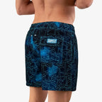Men’s Premium Compression-Lined Hybrid Shorts – Foggy Palms