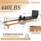 Core Pilates Apex Foldable Dual Resistance Pilates Reformer With Jumpboard (SAK83914)
