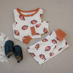 Football Print 2pc Bamboo Pajamas