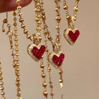 MyClosetAid Tiffany's Necklace Heart Pendant Gold Chain