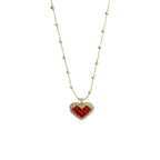 MyClosetAid Tiffany's Necklace Heart Pendant Gold Chain