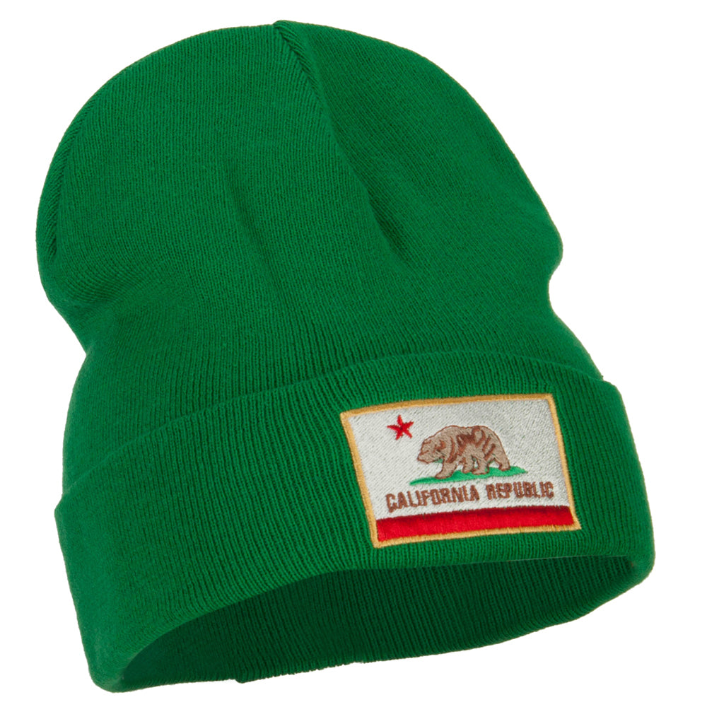 California Republic Embroidered Big Size Long Beanie