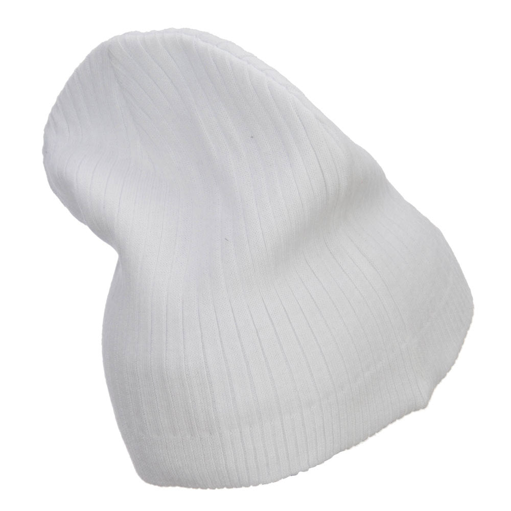 Big Size Sheriff Embroidered Ribbed Beanie