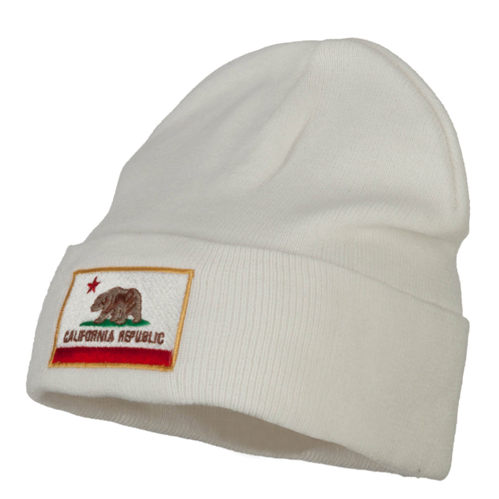 California Republic Embroidered Big Size Long Beanie