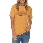 Australia Kangaroo Graphic Design Vintage Crewneck Tee