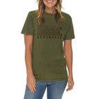 Australia Kangaroo Graphic Design Vintage Crewneck Tee