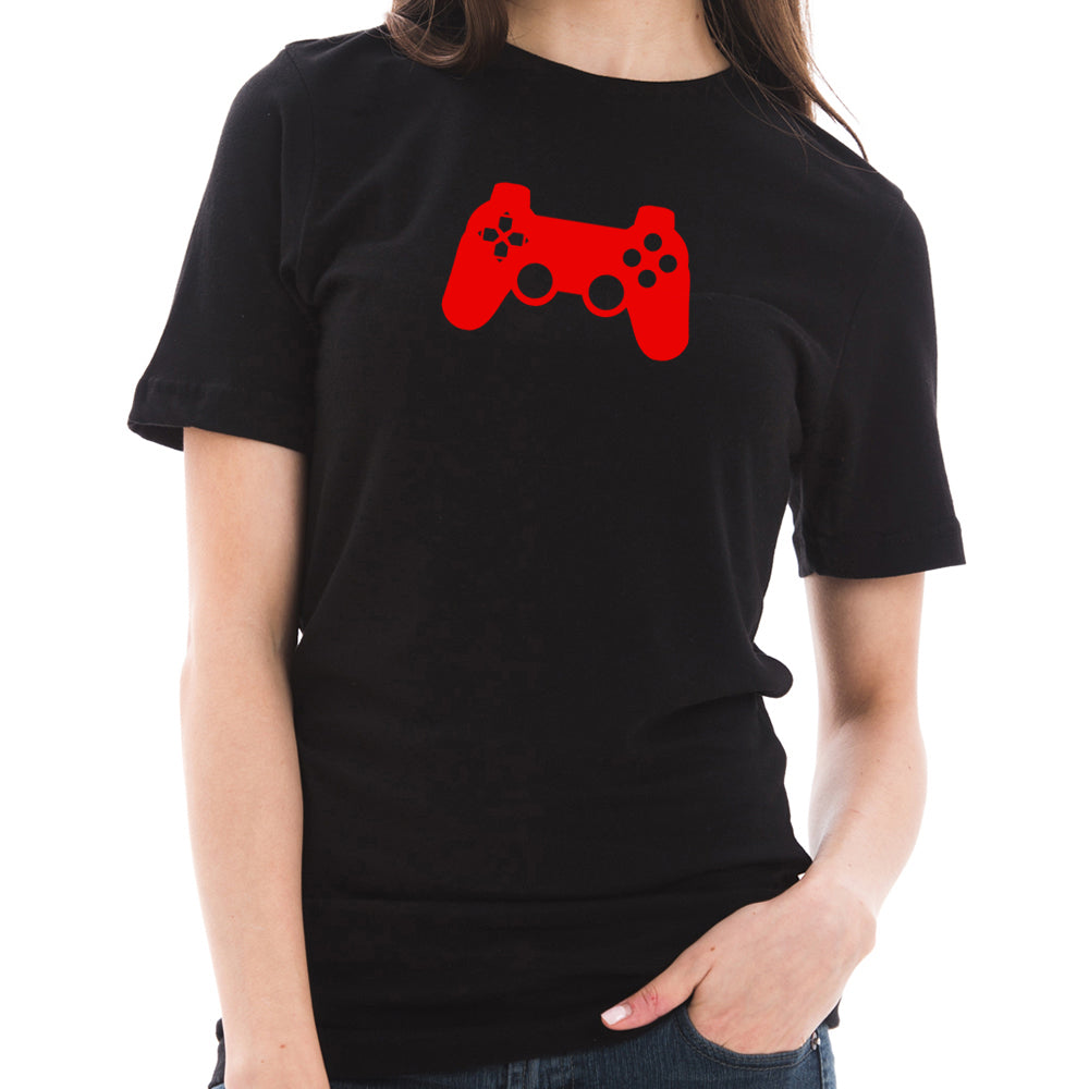 Game Controller Graphic Design Short Sleeve Cotton Jersey T-Shirt