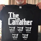 The Catfather Personalized Custom Cat Dad Shirt C553