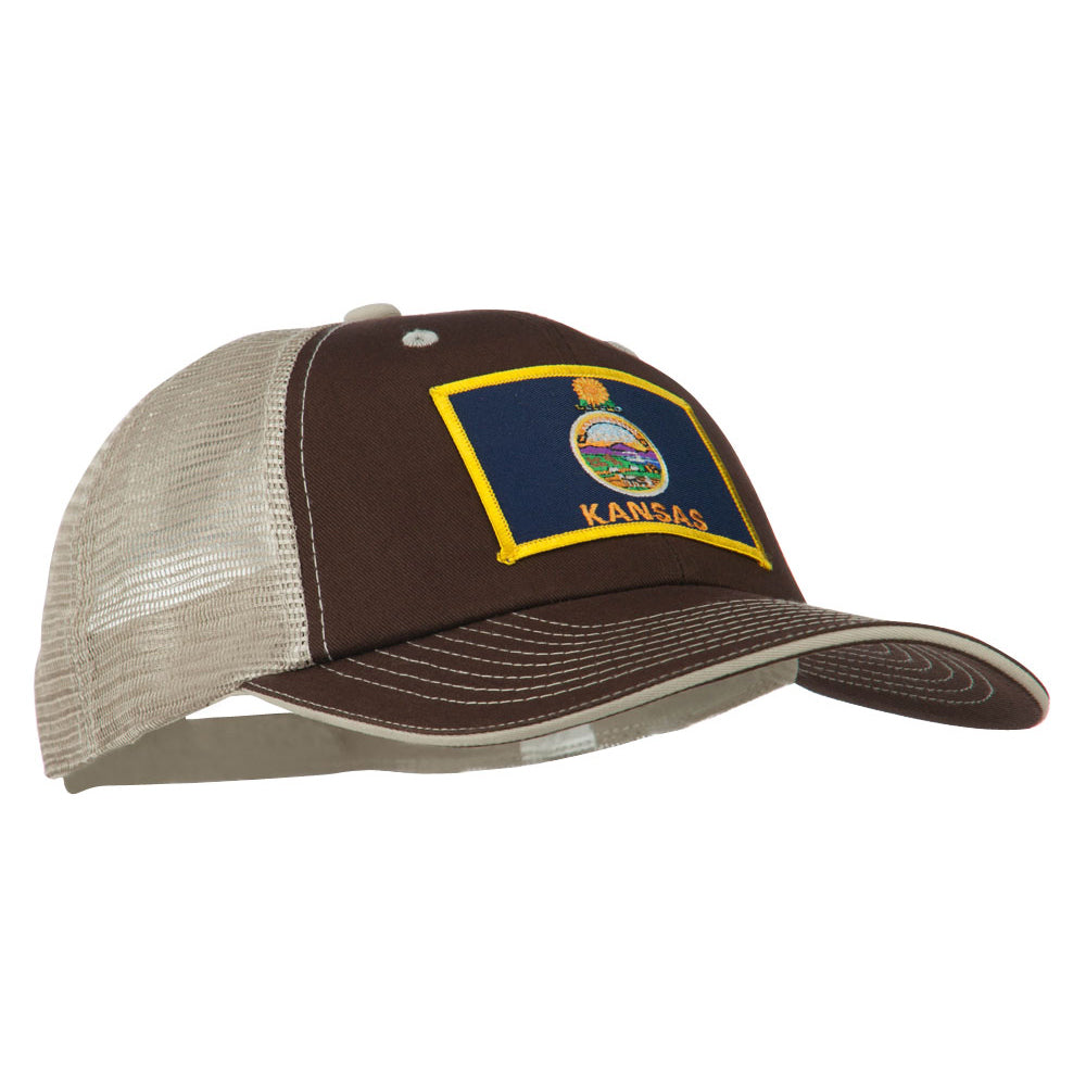 Big Mesh State Kansas Patch Cap